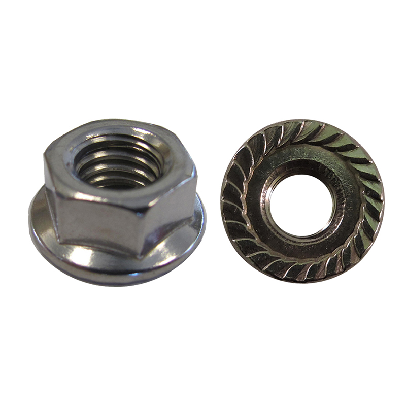 Part Number 15989 M8 Hex Serrated Flange Nut 18-8 Stainless Steel 100/PK Wgt = 3.55 Lbs